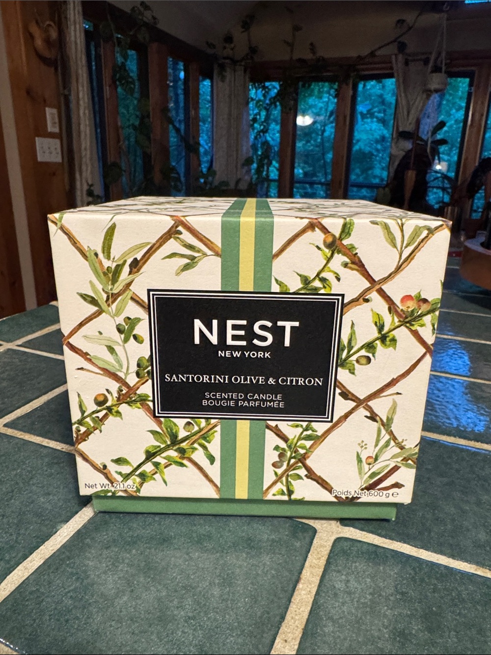 NEST NEW YORK Santorini Olive & Citron 3-wick Candle - limited edition NIB
